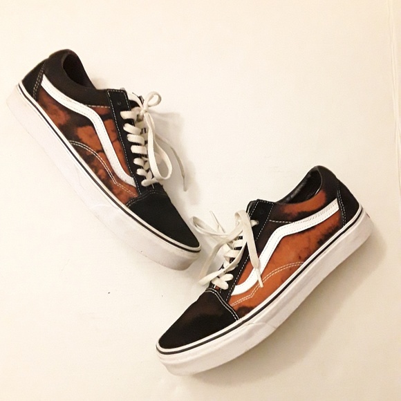 bleached vans shoes
